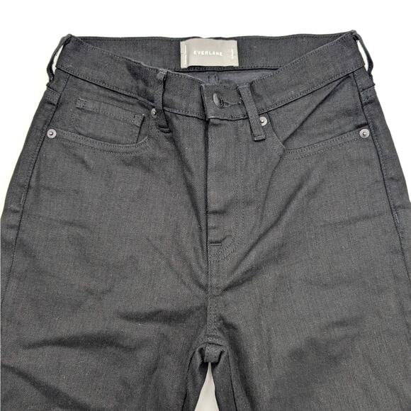 Everlane Women's The Original Cheeky High Rise Jeans Pockets Black Size 26 - Picture 3 of 9